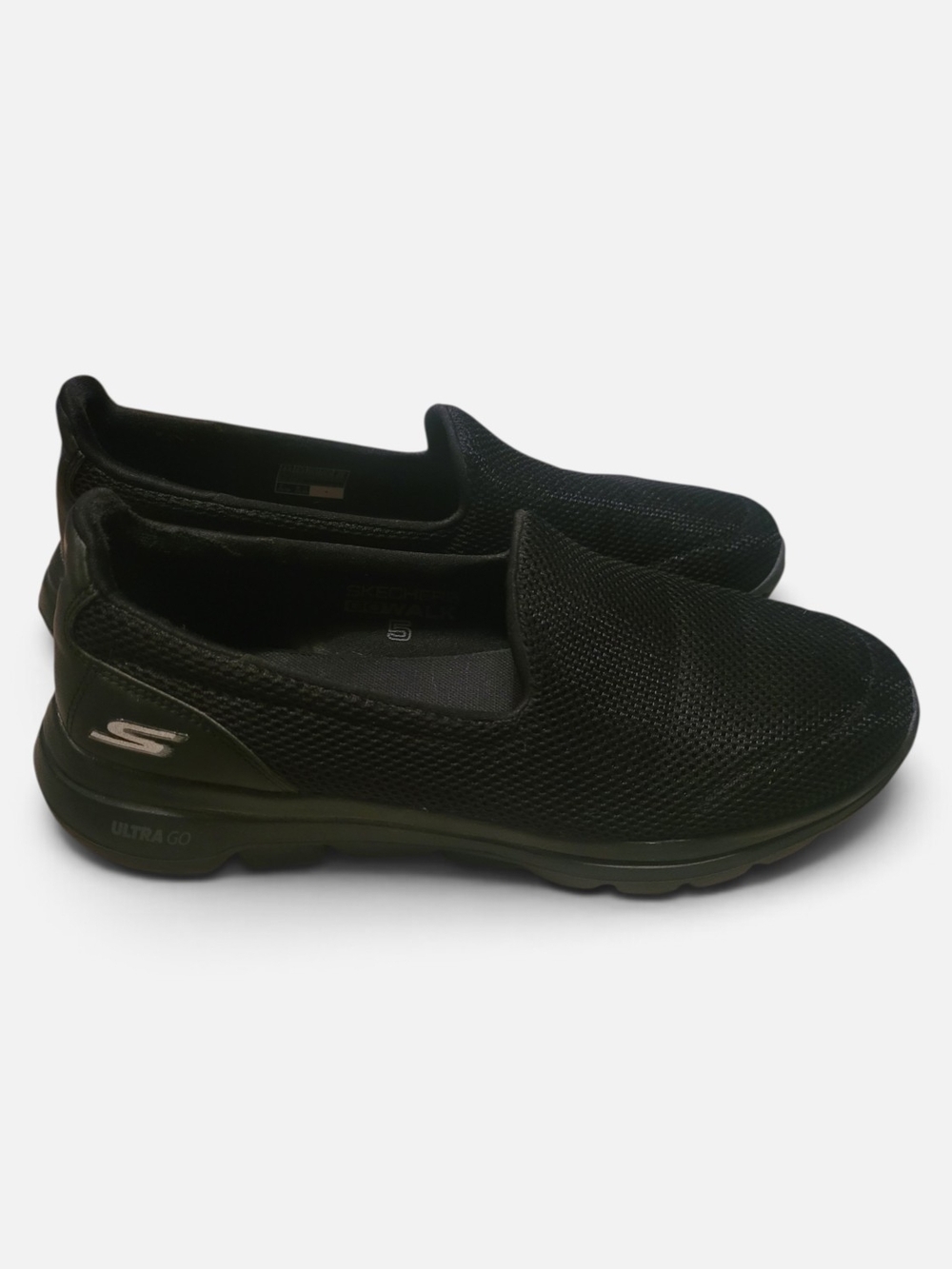 Skechers Women's Black Slip-On  Comfort Sneakers